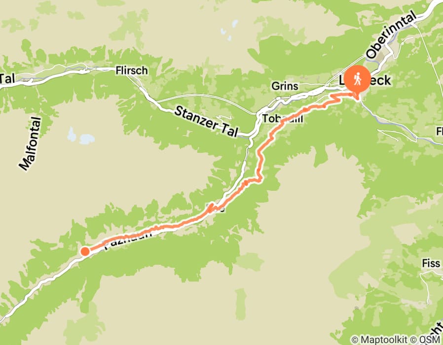 Karte der Tour