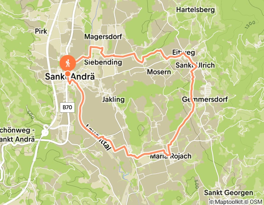 Karte der Tour