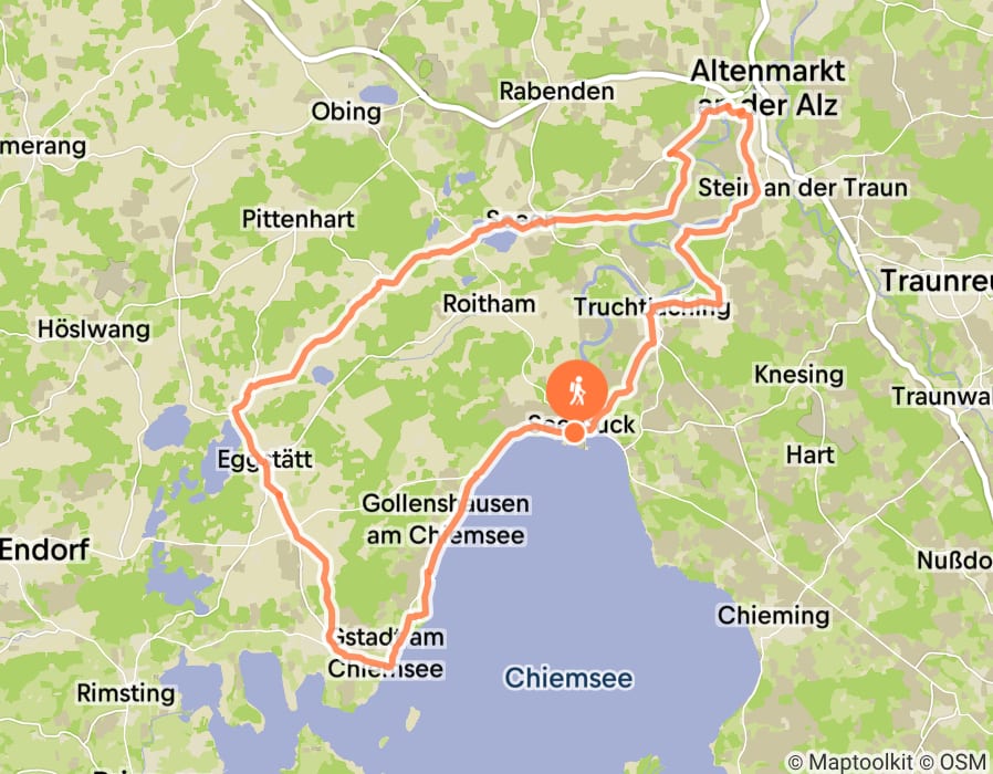 Karte der Tour