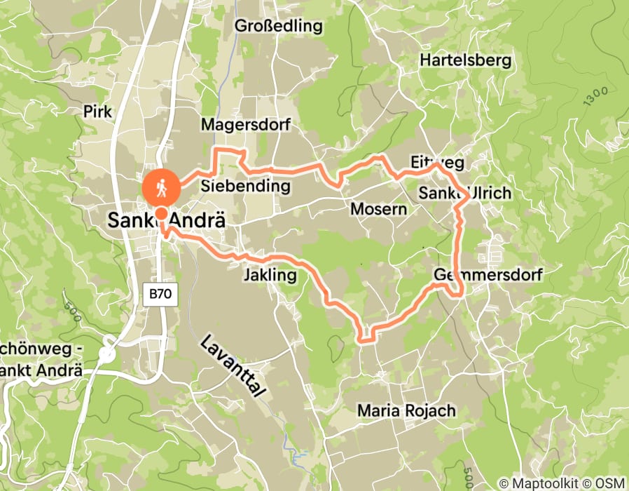 Karte der Tour