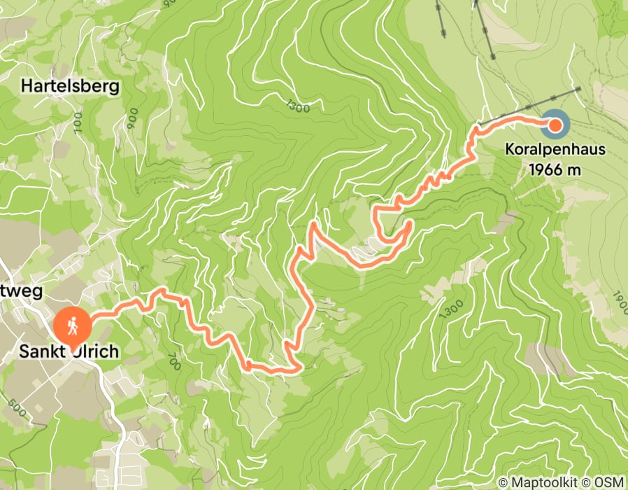 Karte der Tour