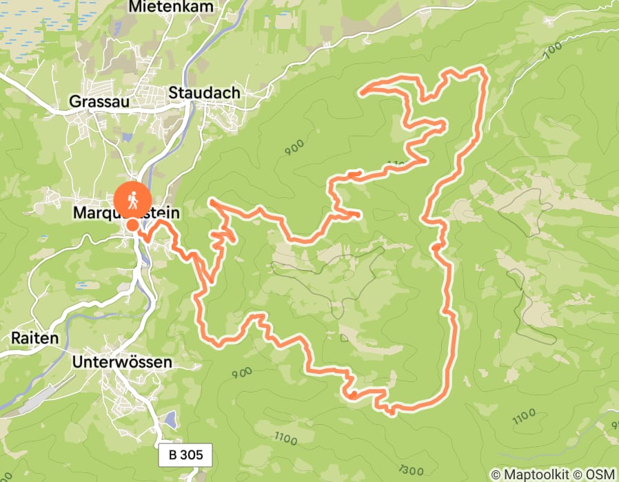 Karte der Tour