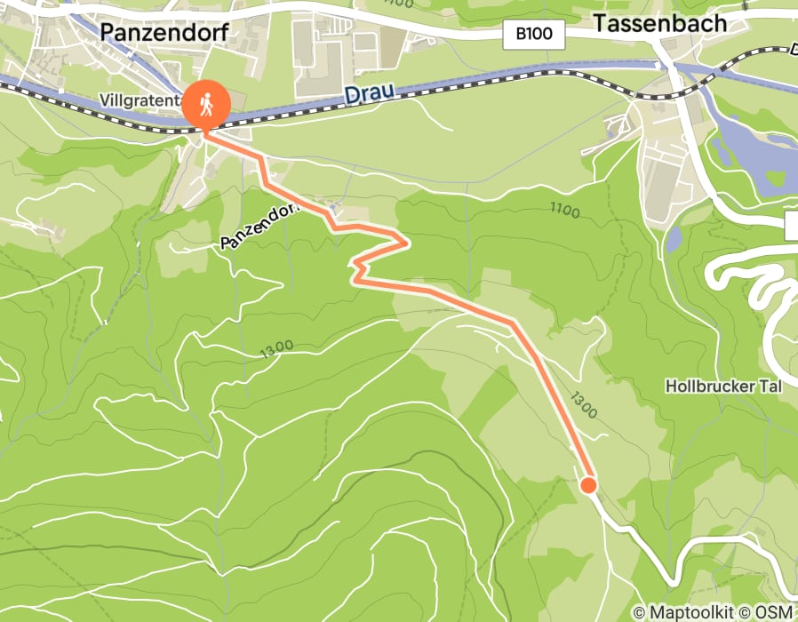 Karte der Tour