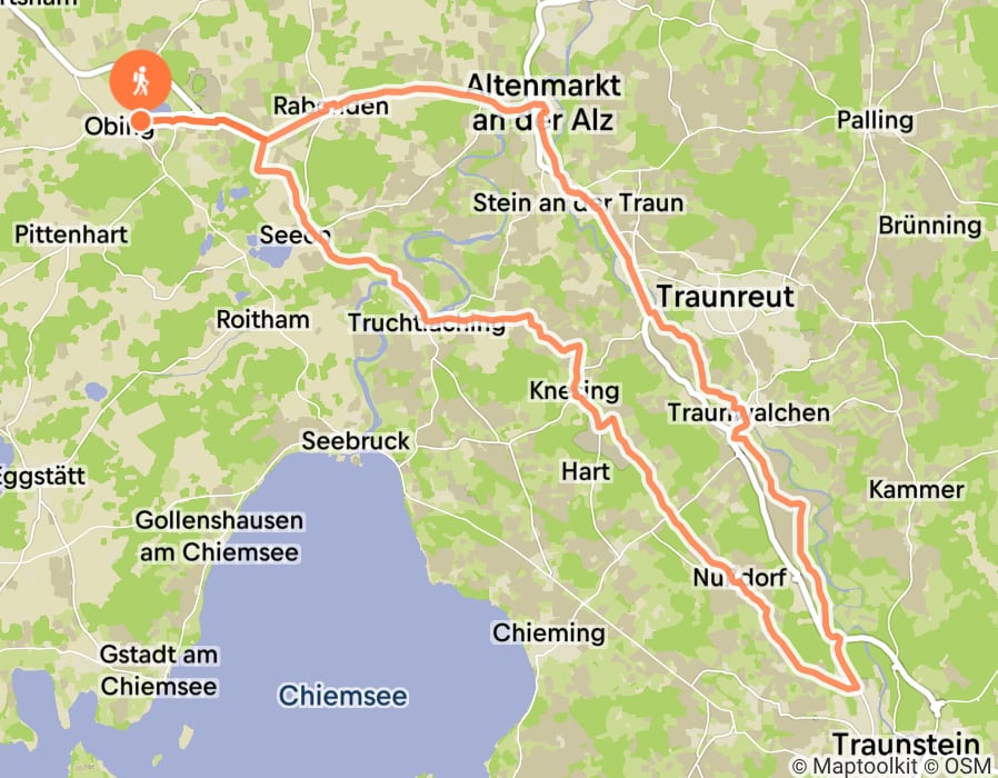Karte der Tour