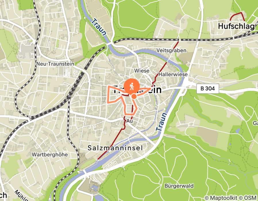 Karte der Tour