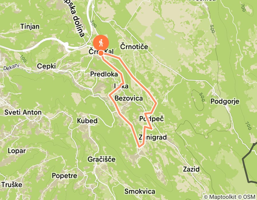 Karte der Tour