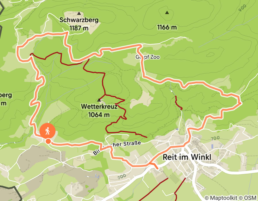 Karte der Tour