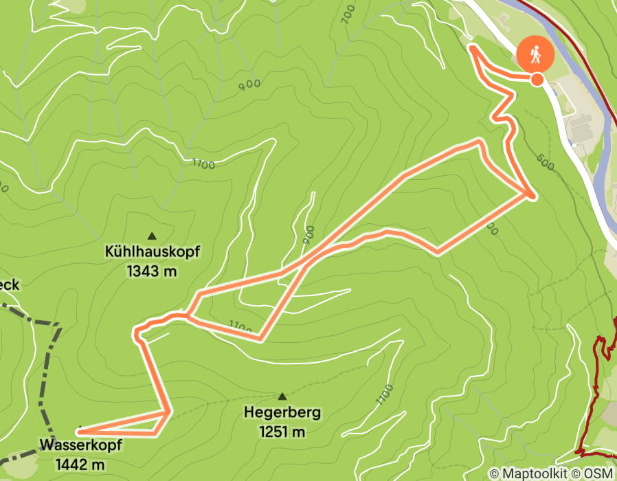 Karte der Tour