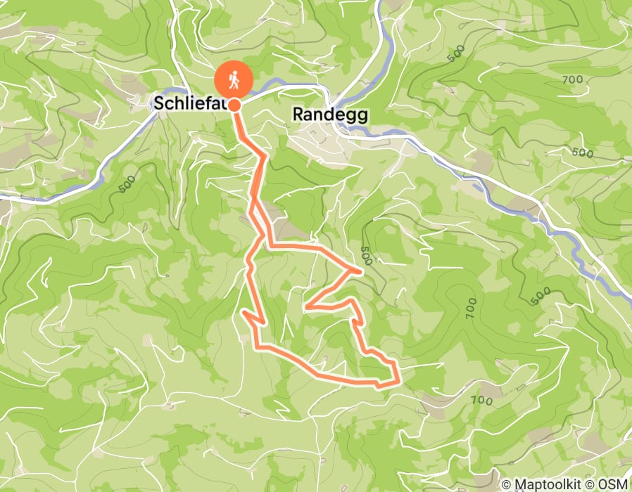 Karte der Tour