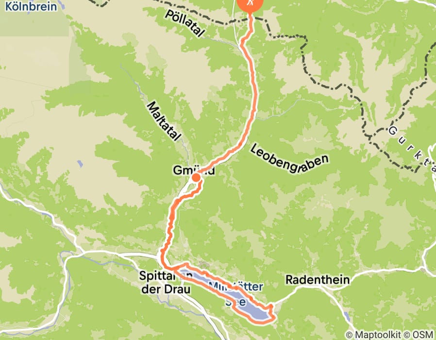 Karte der Tour