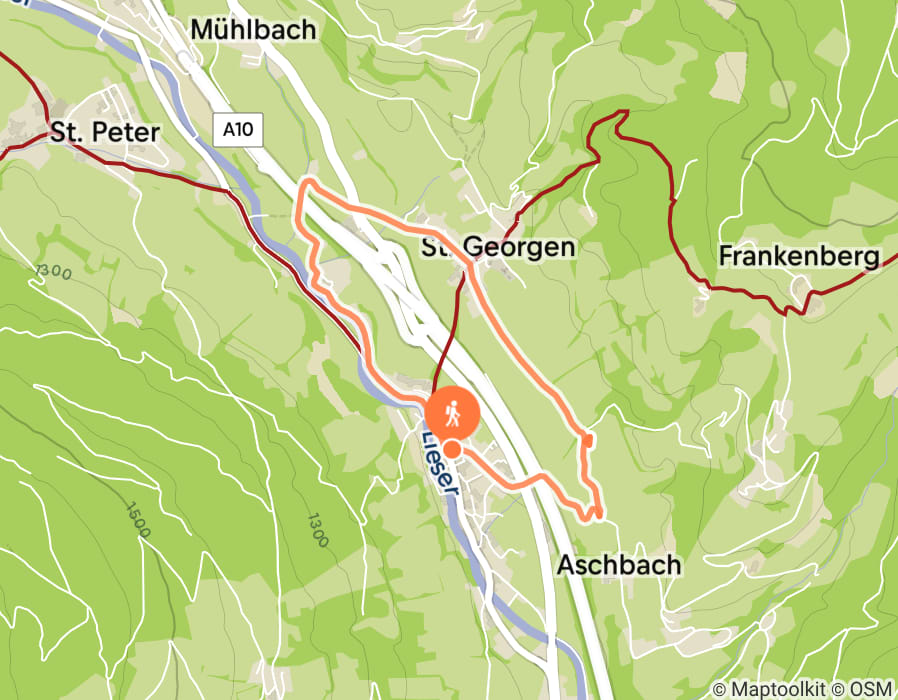 Karte der Tour