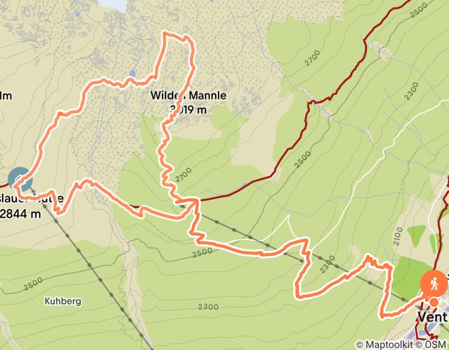 Karte der Tour