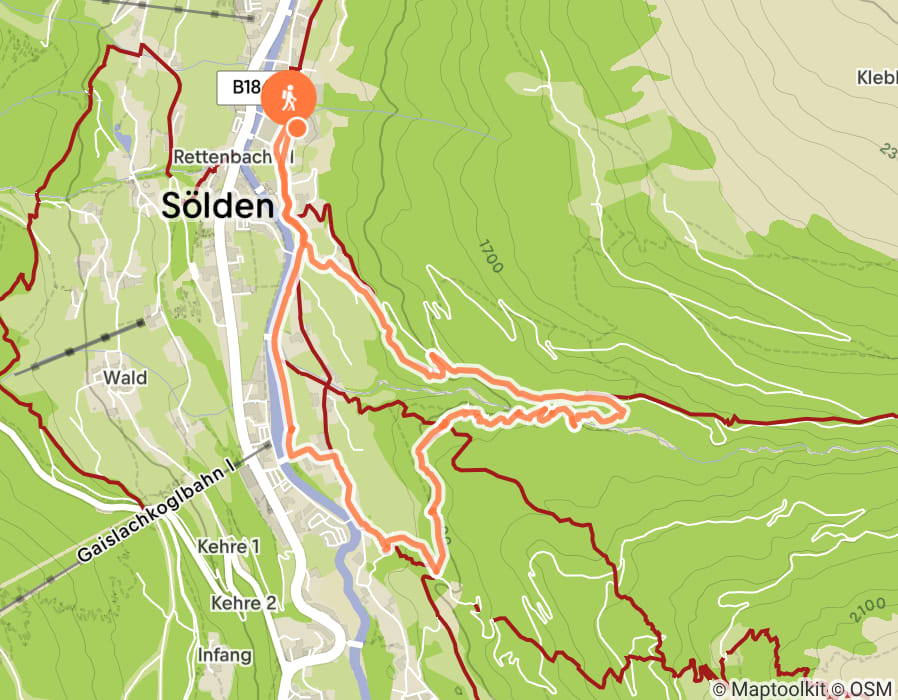Karte der Tour