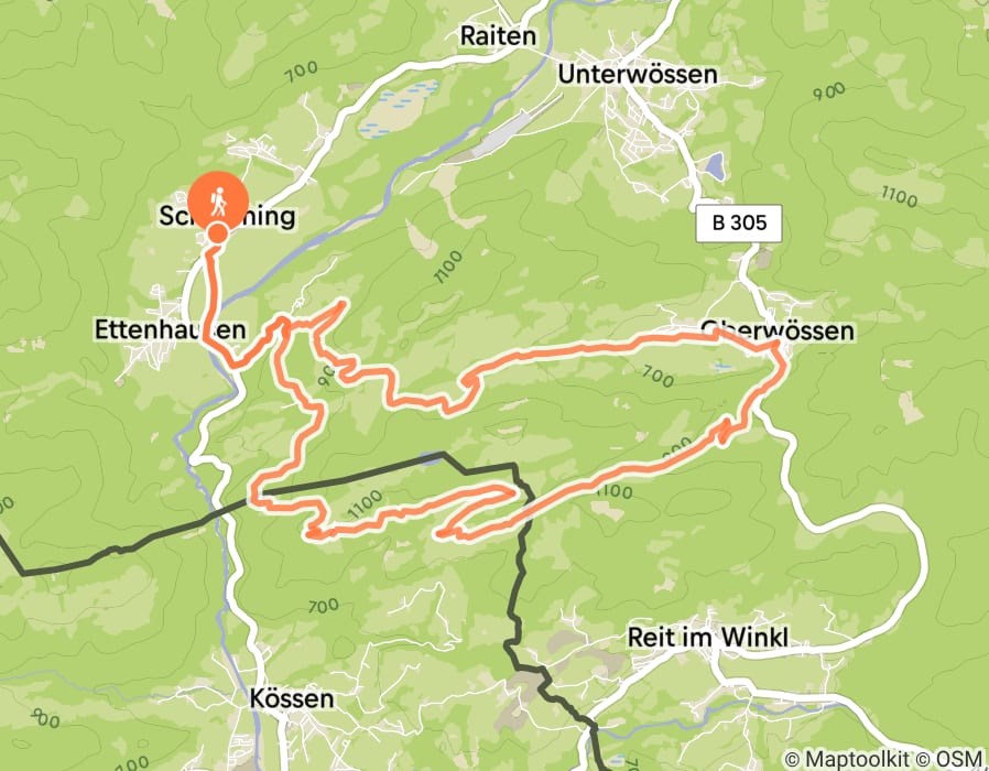 Karte der Tour