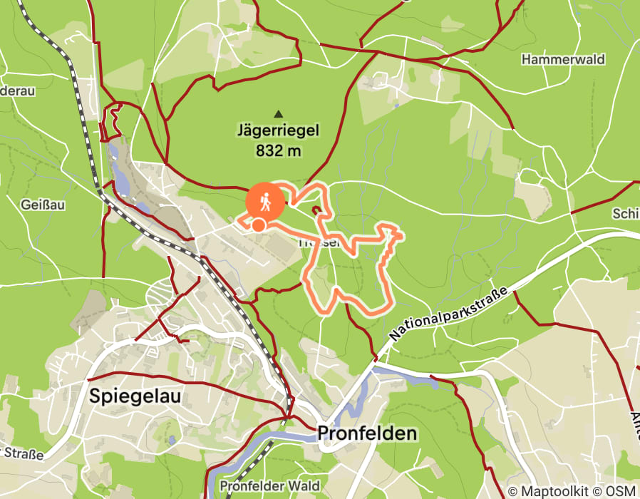 Karte der Tour