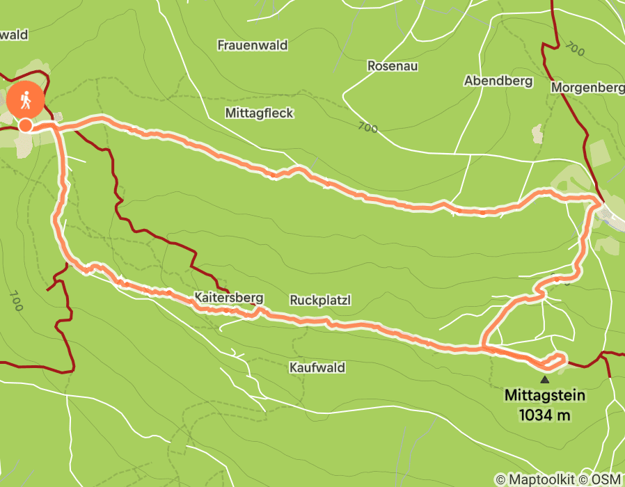 Karte der Tour