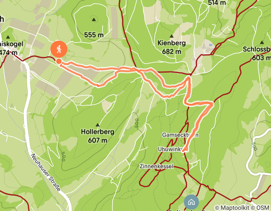 Karte der Tour