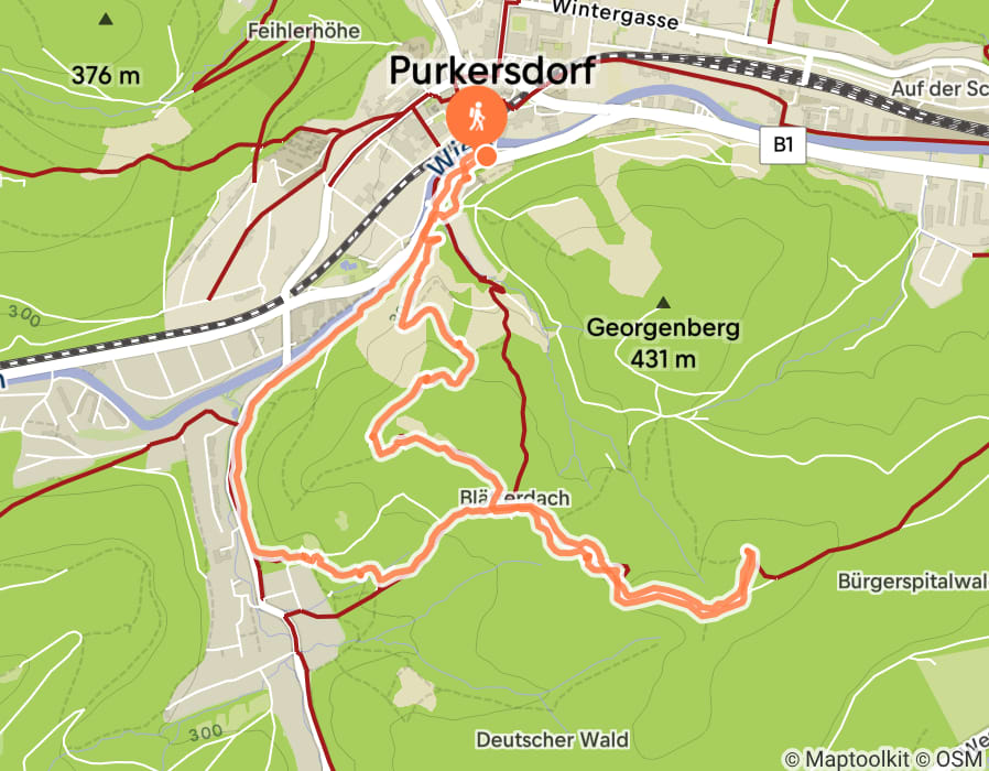 Karte der Tour