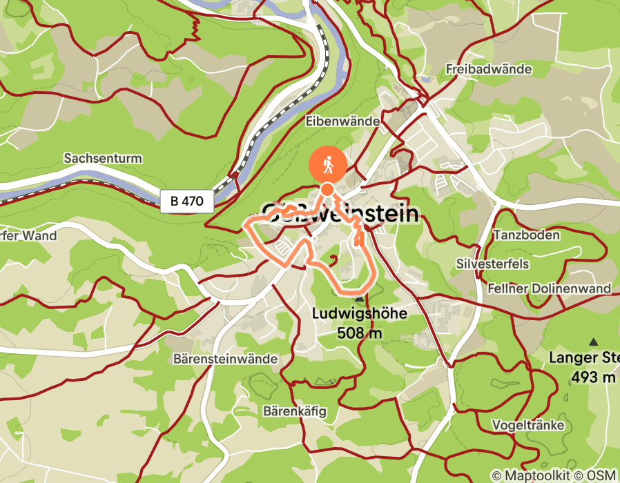 Karte der Tour