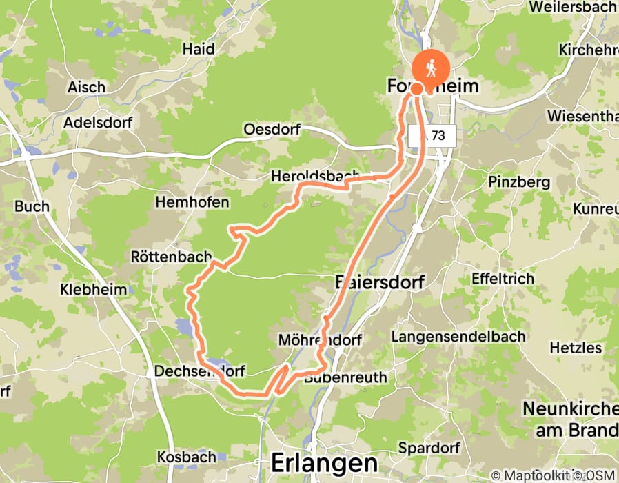 Karte der Tour
