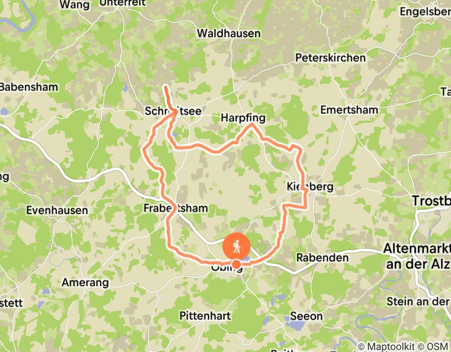 Karte der Tour