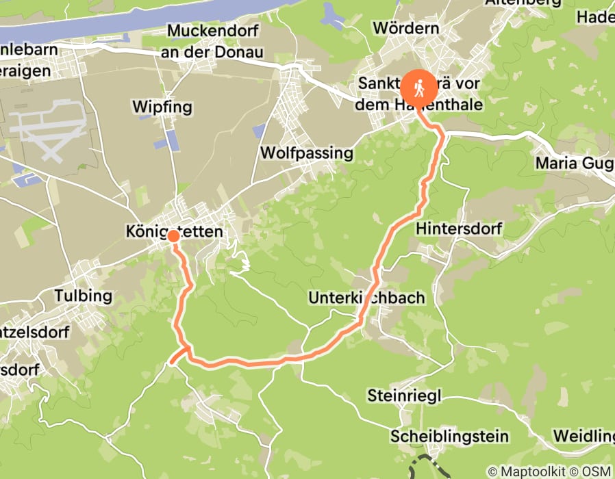 Karte der Tour