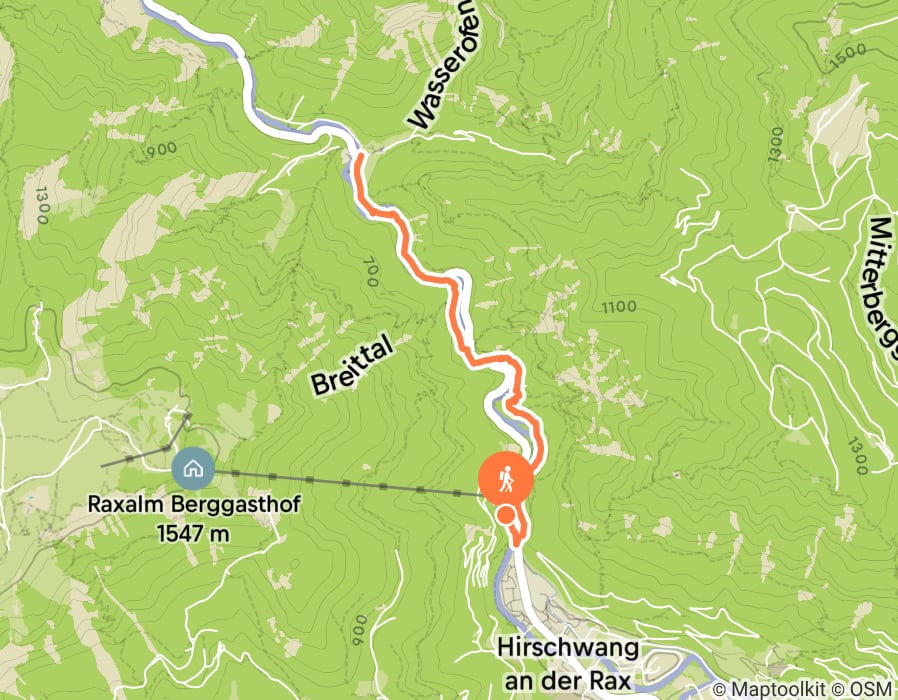 Karte der Tour