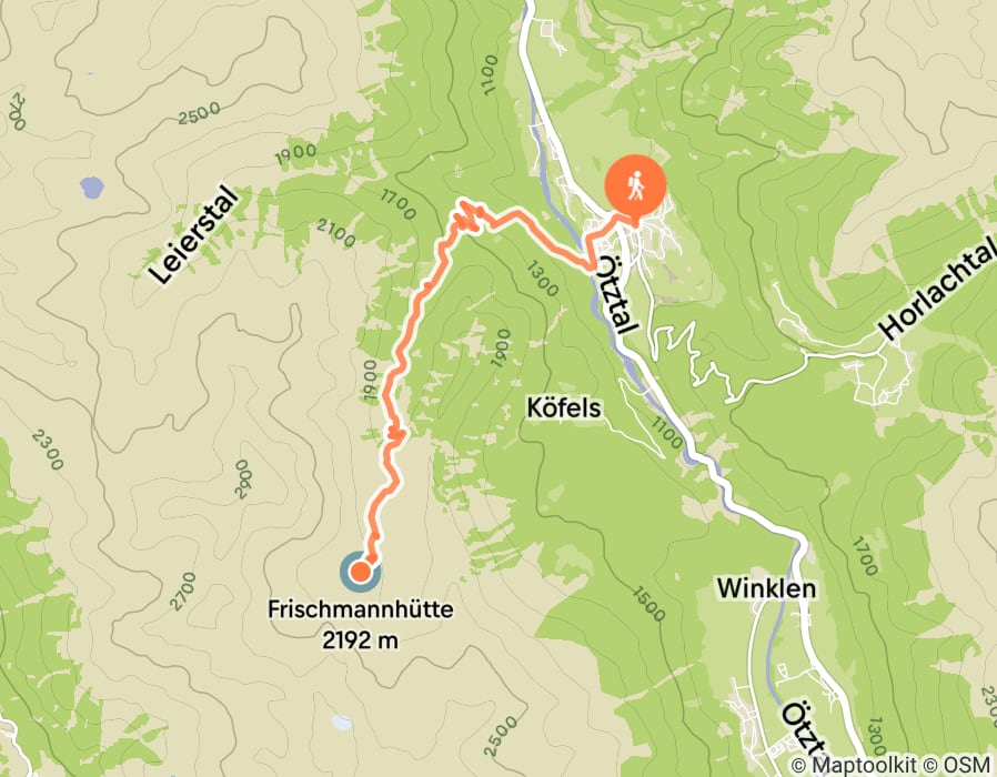 Karte der Tour