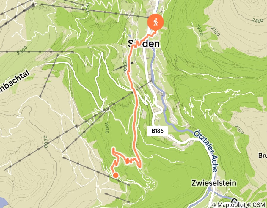 Karte der Tour