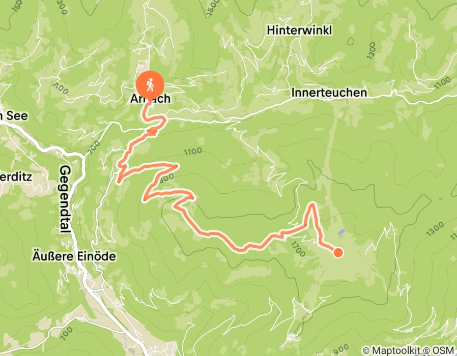 Karte der Tour
