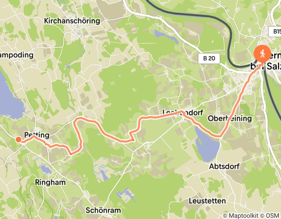 Karte der Tour