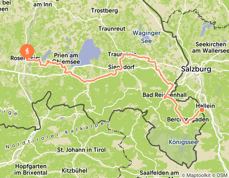 Karte der Tour