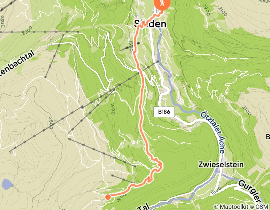 Karte der Tour