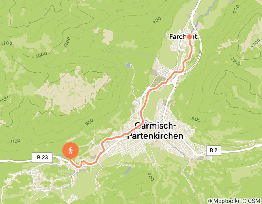 Karte der Tour