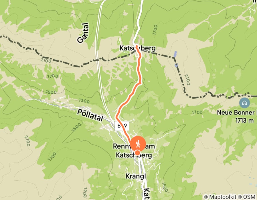Karte der Tour