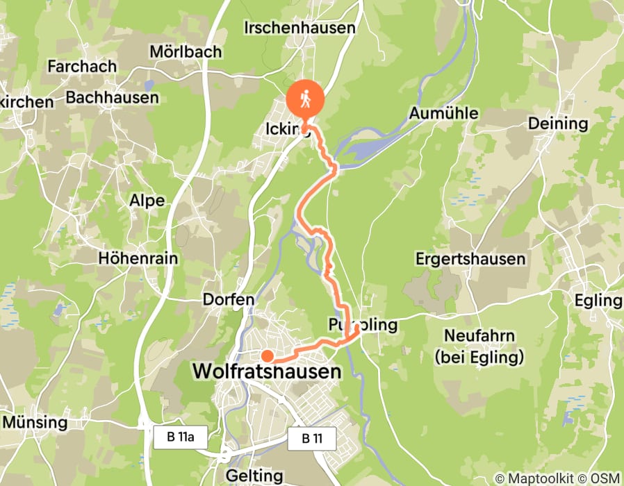 Karte der Tour
