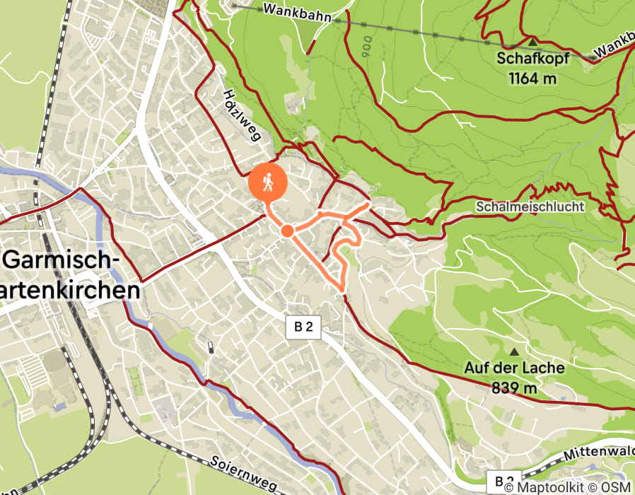 Karte der Tour