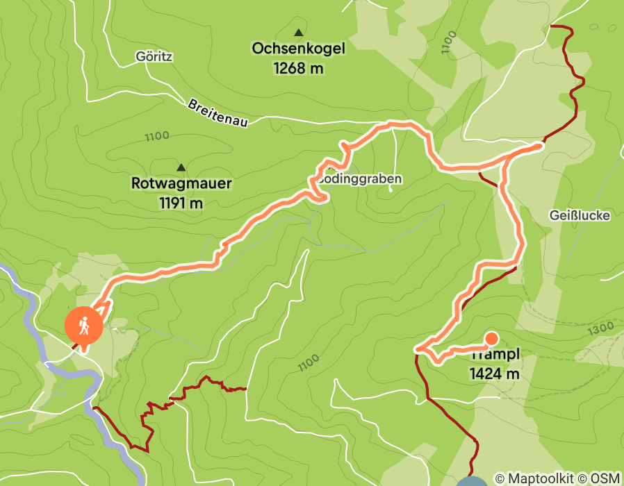 Karte der Tour