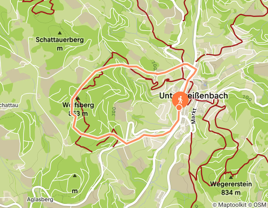 Karte der Tour