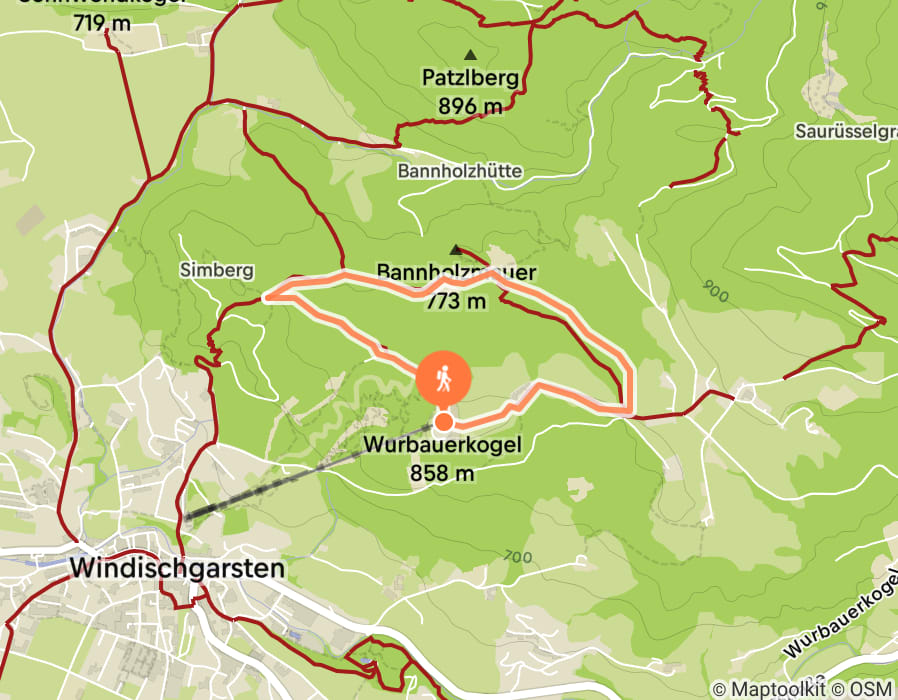 Karte der Tour