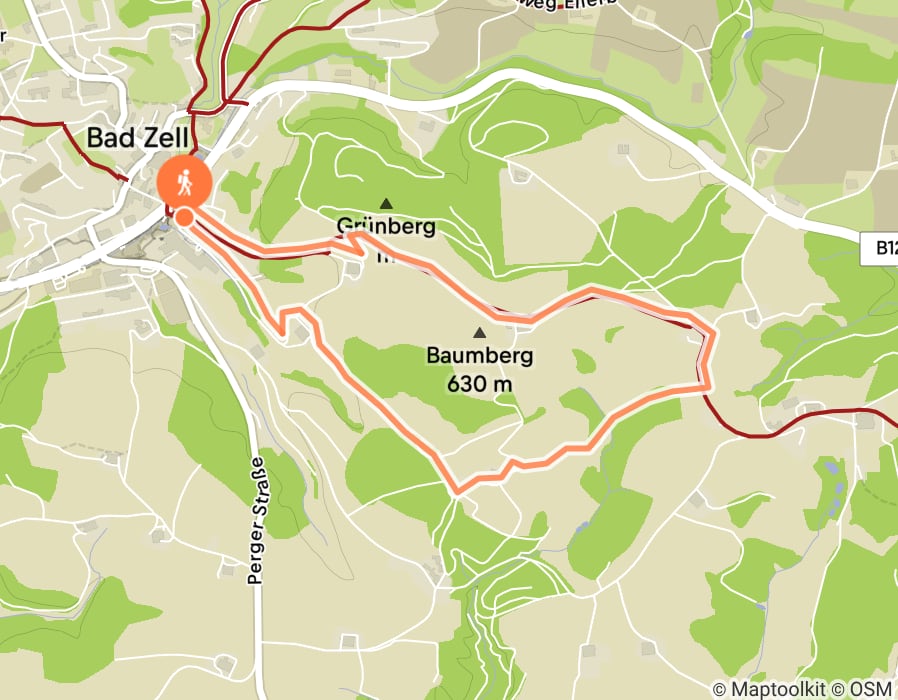 Karte der Tour
