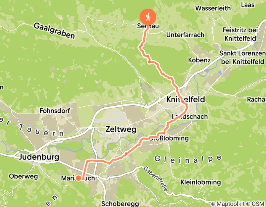 Karte der Tour