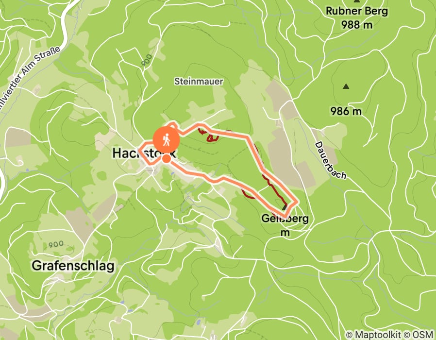 Karte der Tour