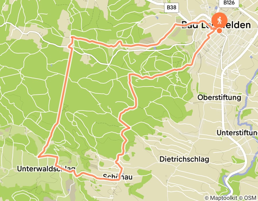 Karte der Tour