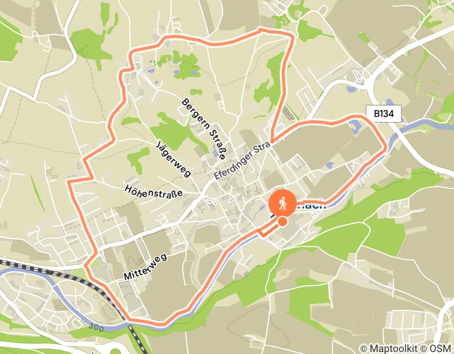 Karte der Tour