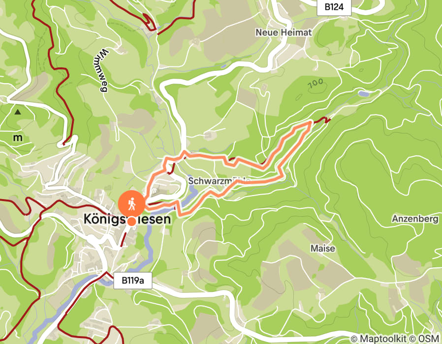 Karte der Tour