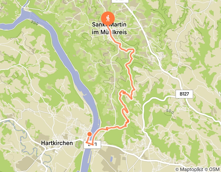 Karte der Tour