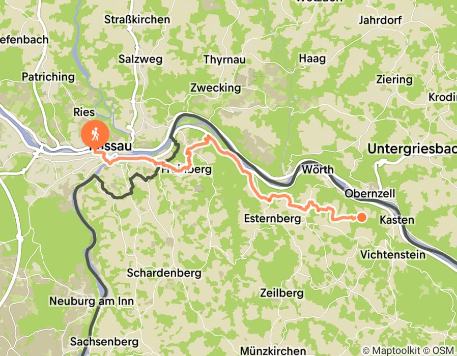 Karte der Tour