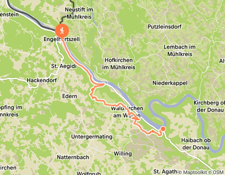 Karte der Tour