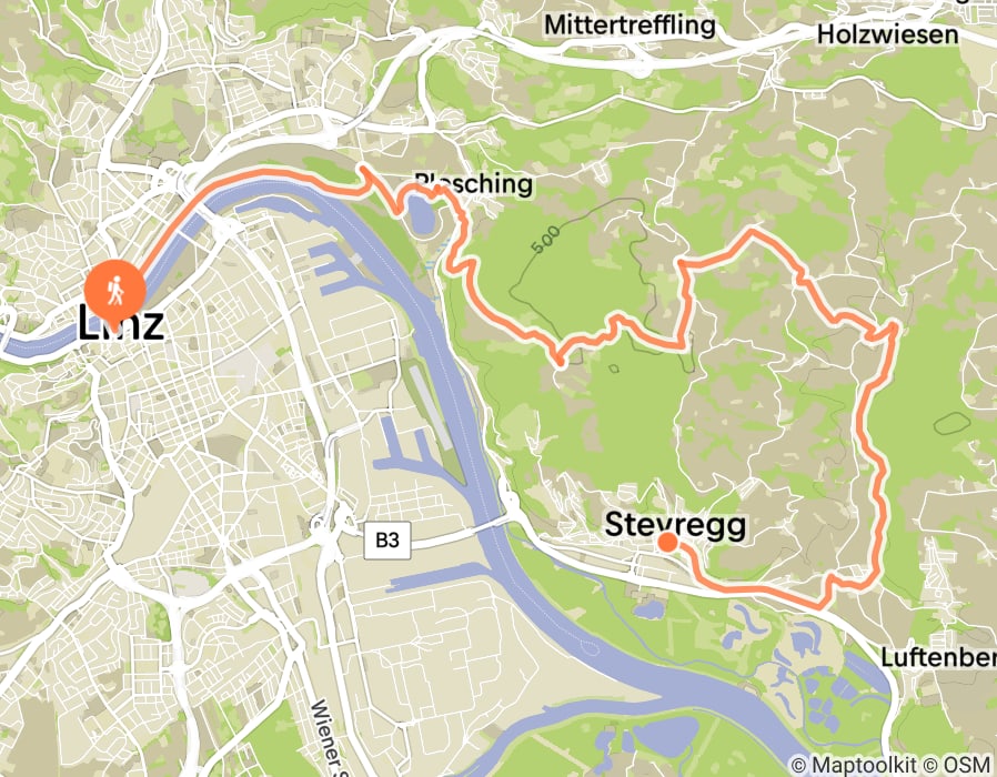 Karte der Tour